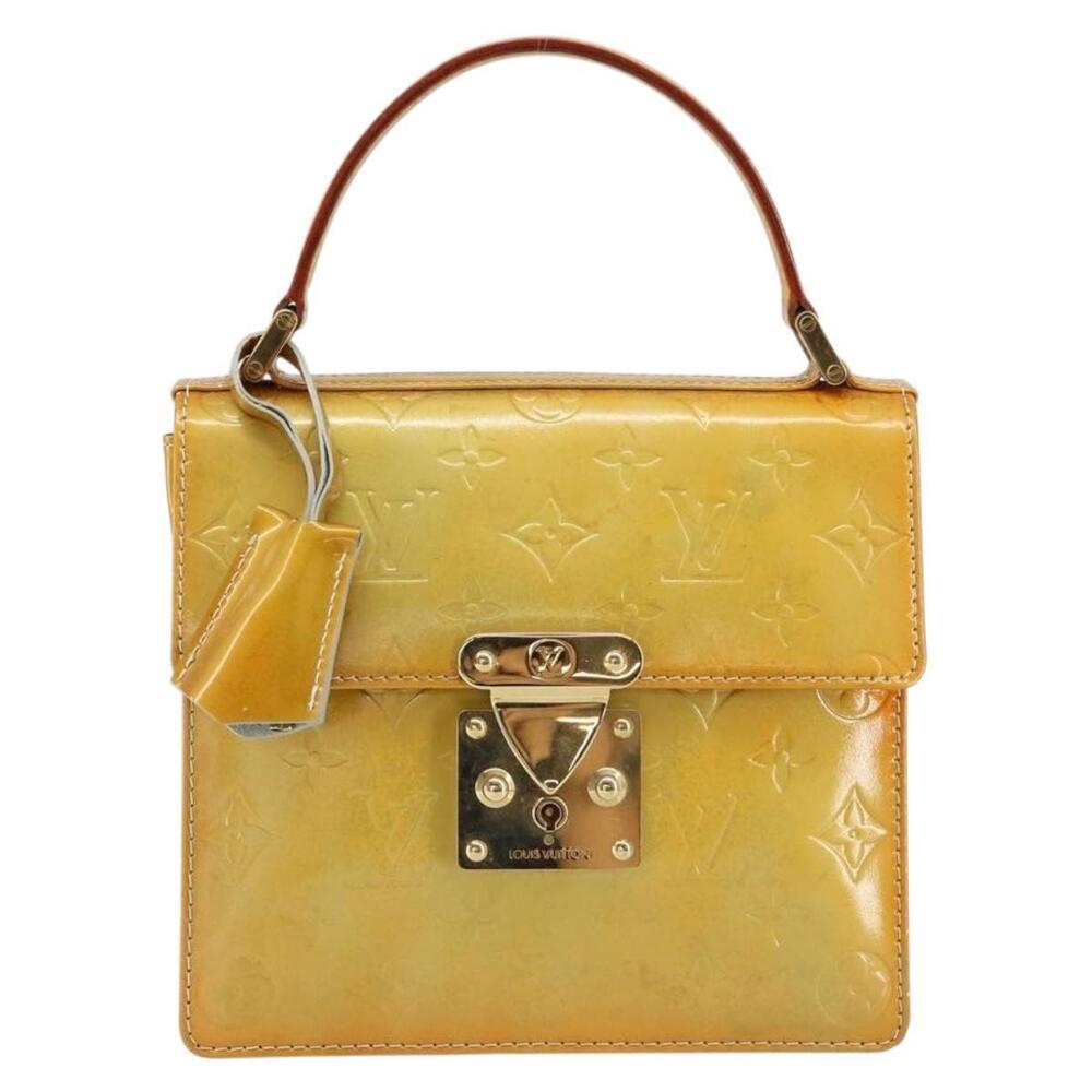LOUIS VUITTON Monogram Vernis Spring Street Hand Bag Gris M91029 LV Auth 155681 - Picture 13 of 16
